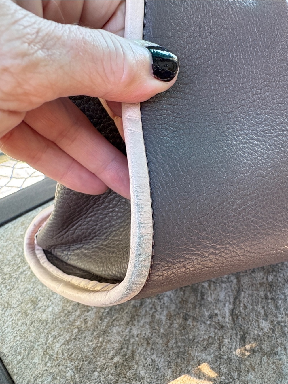 See By Chloe Brown Leather Tote with Cream Trim - Picture 13 of 13